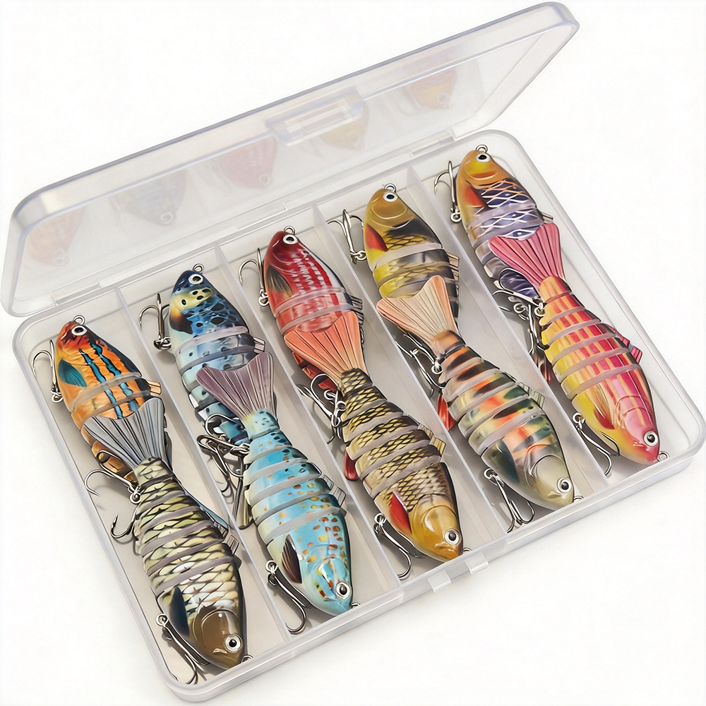 Fishing Lure Swimbait - 10 pcs Multi-Joint Swimbait Fishing Lure