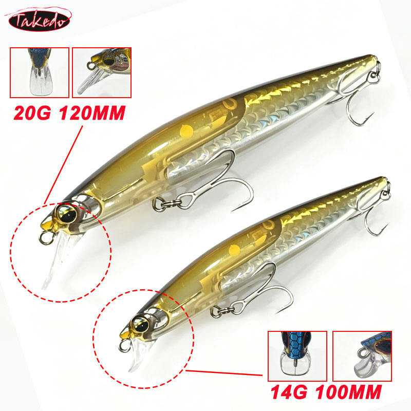 TAKEDO 14G  20G Sea Fishing Lu - Fishing Lure Jerkbait บทวิจารณ์และราคา