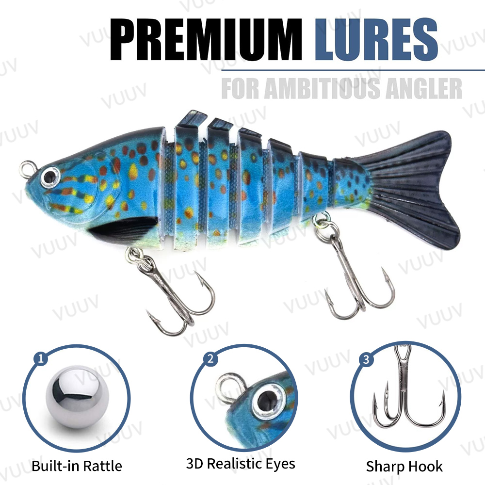 10 pcs Multi-Joint Swimbait Fi - Fishing Lure Swimbait บทวิจารณ์และราคา