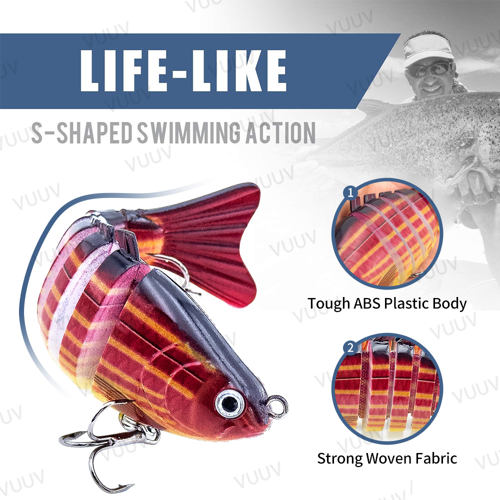 10 pcs Multi-Joint Swimbait Fi - Fishing Lure Swimbait บทวิจารณ์และราคา