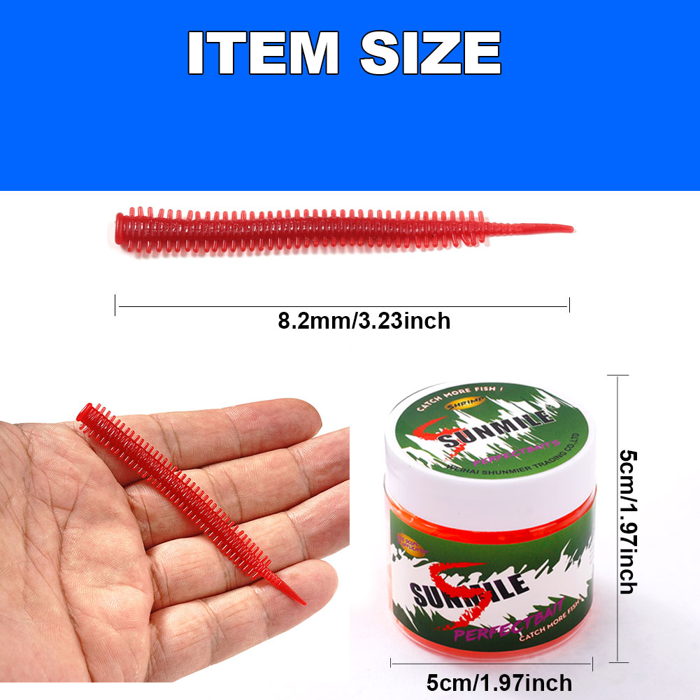 SUNMILE 10pcs Sand Worm lures  - Fishing Lure Soft Plastic บทวิจารณ์และราคา
