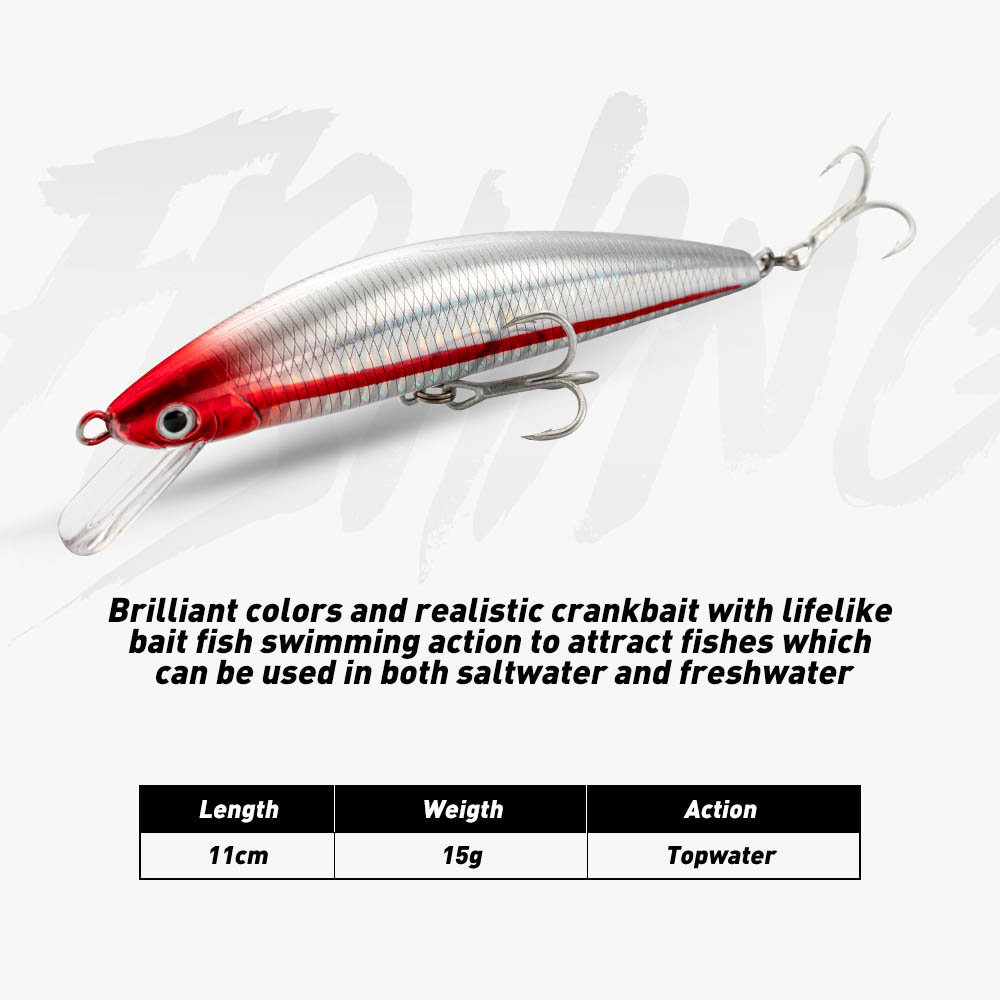 Fishing Lure Sinking Minnow 13 - Fishing Lure Jerkbait บทวิจารณ์และราคา