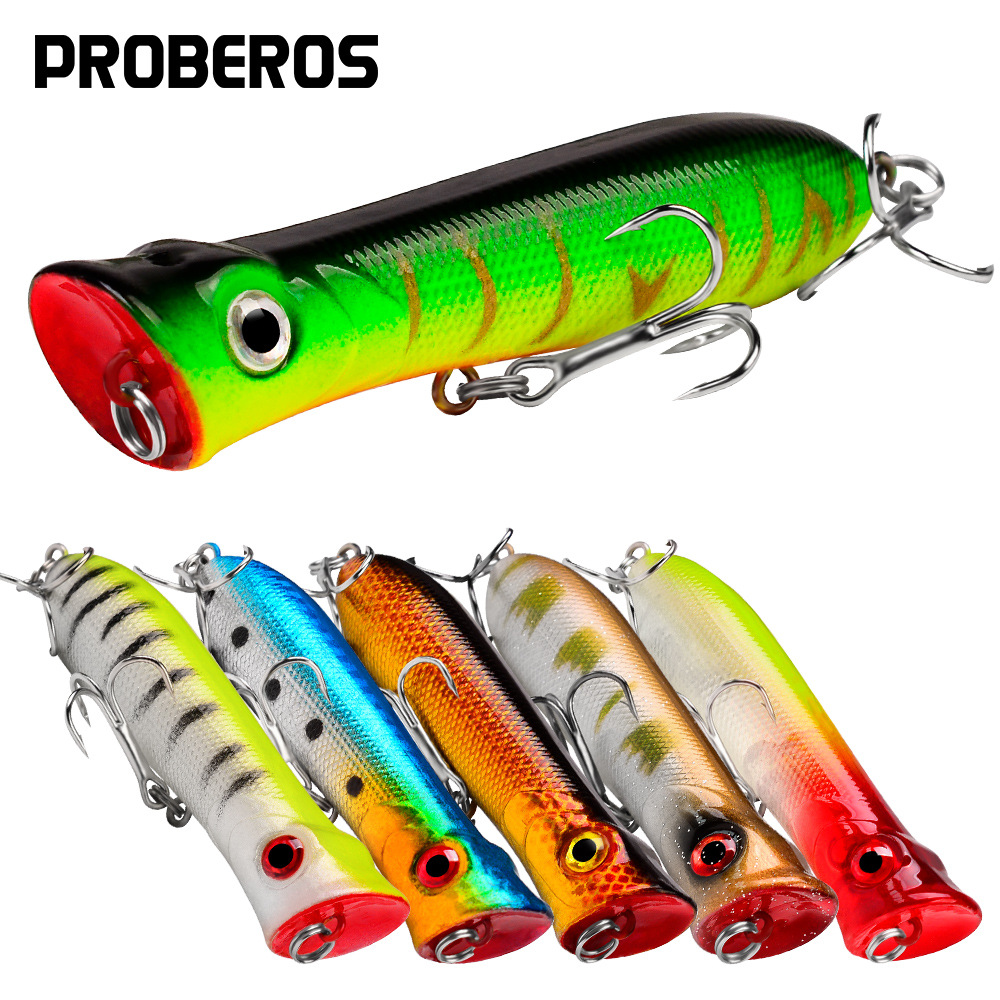 Topwater Popper Saltwater Fish - Fishing Lure Popper บทวิจารณ์และราคา