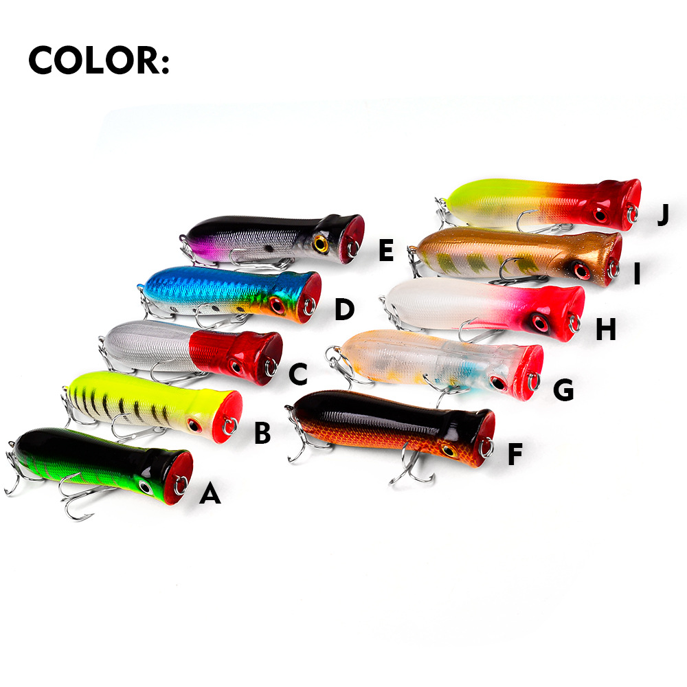 Topwater Popper Saltwater Fish - Fishing Lure Popper บทวิจารณ์และราคา