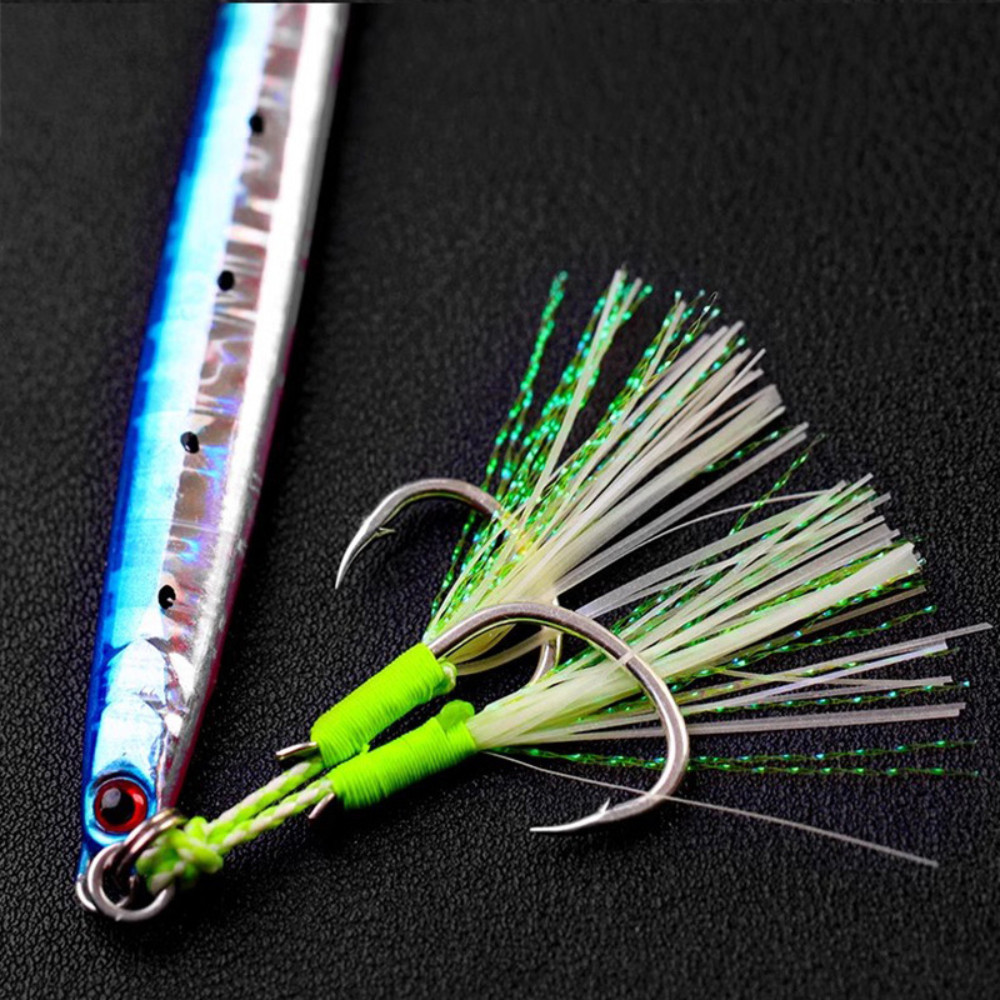 Luminous Fishing Hook 1/0-4/0  - Fishing Lure Jig บทวิจารณ์และราคา