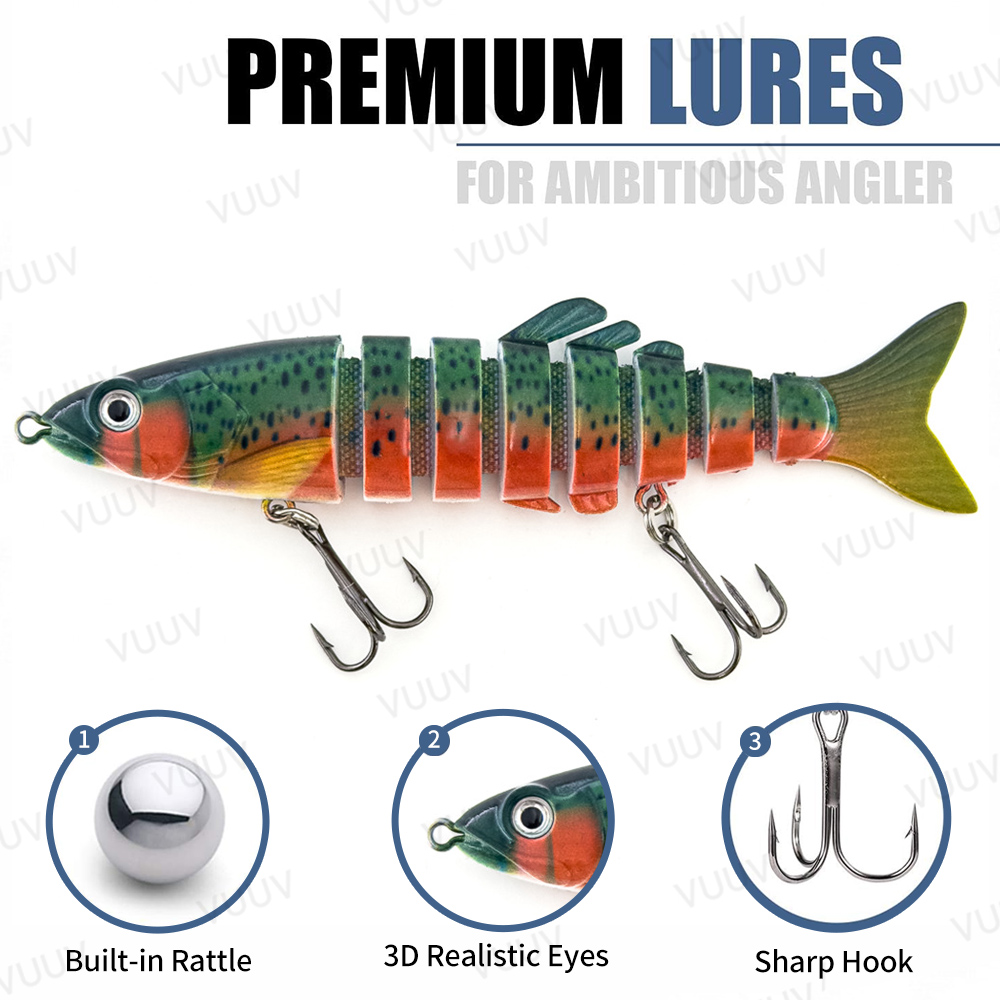 100pcs Fishing Lures for Bass  - Fishing Lure Swimbait บทวิจารณ์และราคา