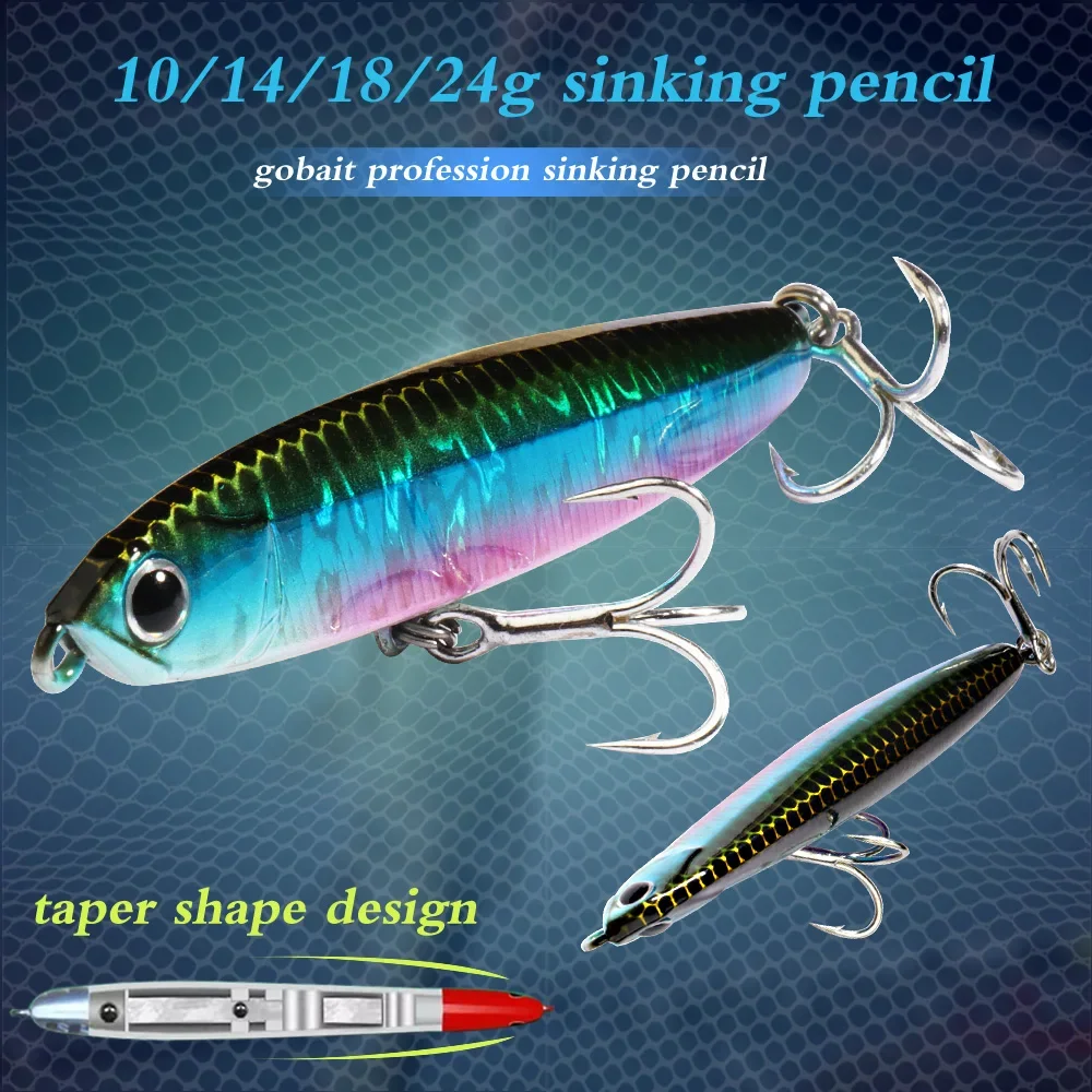 GOBAIT Sinking Pencil Bait 10g - Fishing Lure Popper บทวิจารณ์และราคา