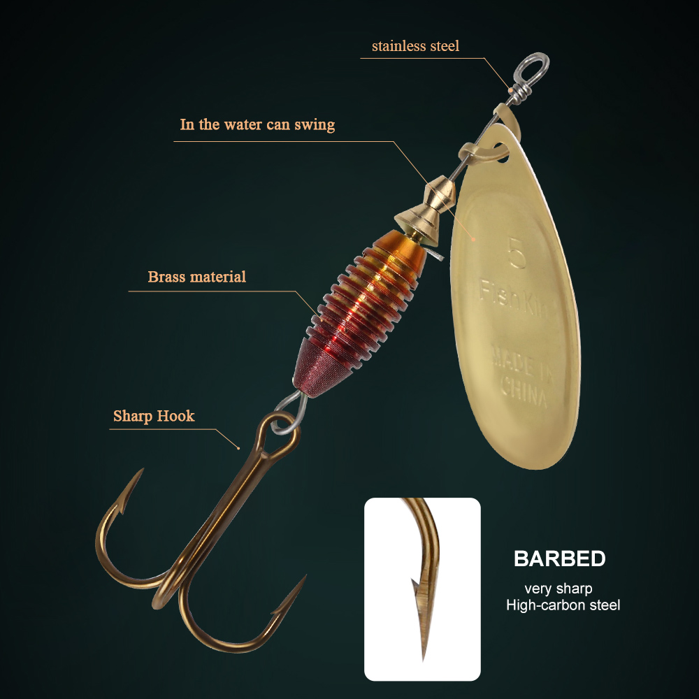 Metal Fishing Lure 4g 4.8g 7g  - Fishing Lure Spinnerbait บทวิจารณ์และราคา