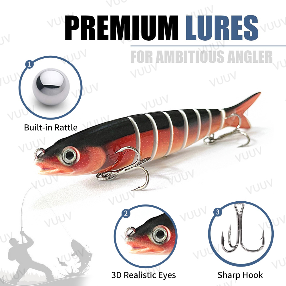 10 pcs Fishing Lures for Bass  - Fishing Lure Swimbait บทวิจารณ์และราคา