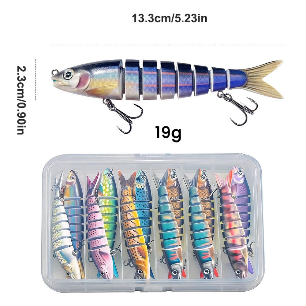 10 pcs Fishing Lures for Bass  - Fishing Lure Swimbait บทวิจารณ์และราคา