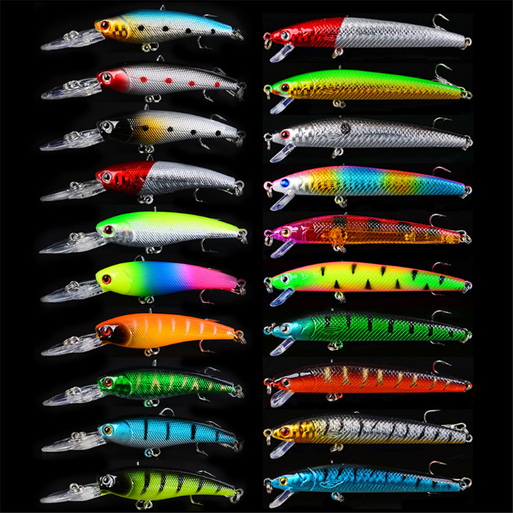 20pcs/lot Minnow Fishing Lures - Fishing Lure Crankbait บทวิจารณ์และราคา