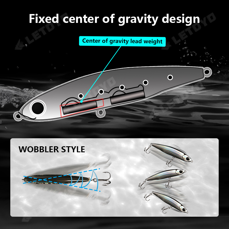 LETOYO Sinking Pencil 17g 12g- - Fishing Lure Spinnerbait บทวิจารณ์และราคา