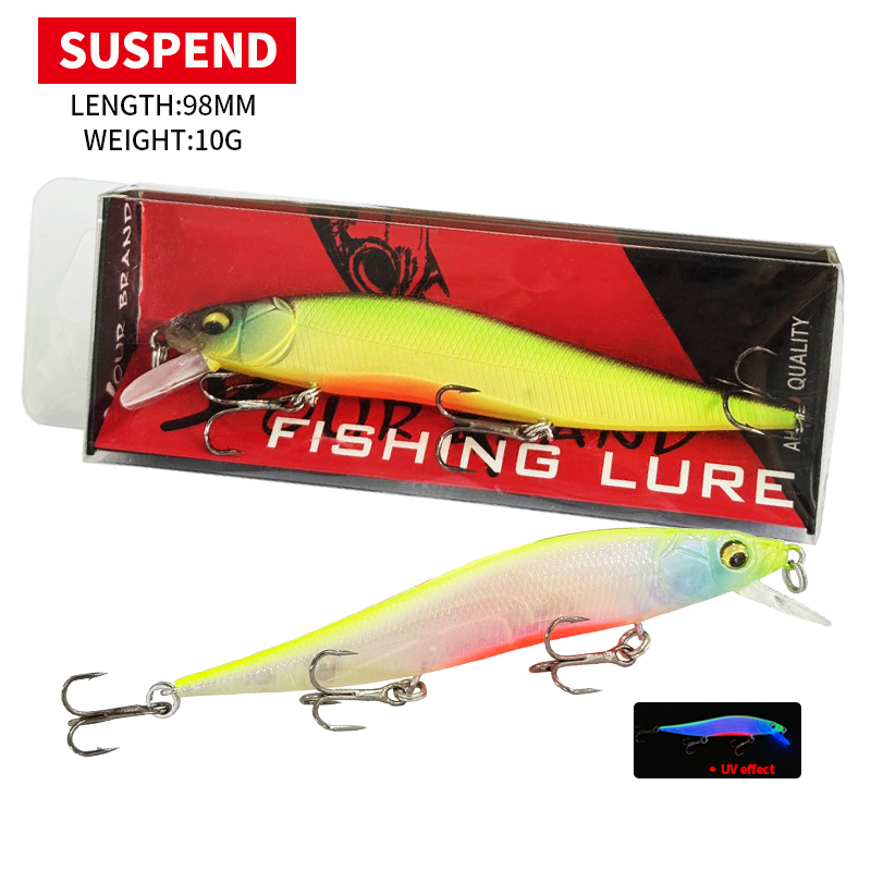 98MM 10G Suspending Minnow Jer - Fishing Lure Jerkbait บทวิจารณ์และราคา