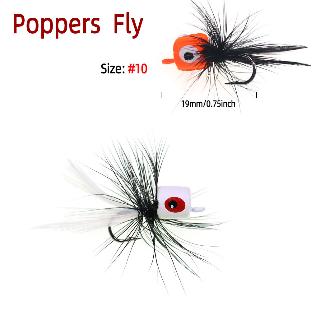 4pcs Size #10 Bass Panfish Pop - Fishing Lure Popper บทวิจารณ์และราคา