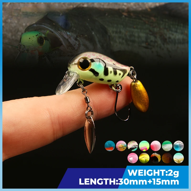 Floating Micro Crankbaits 30mm - Fishing Lure Crankbait บทวิจารณ์และราคา