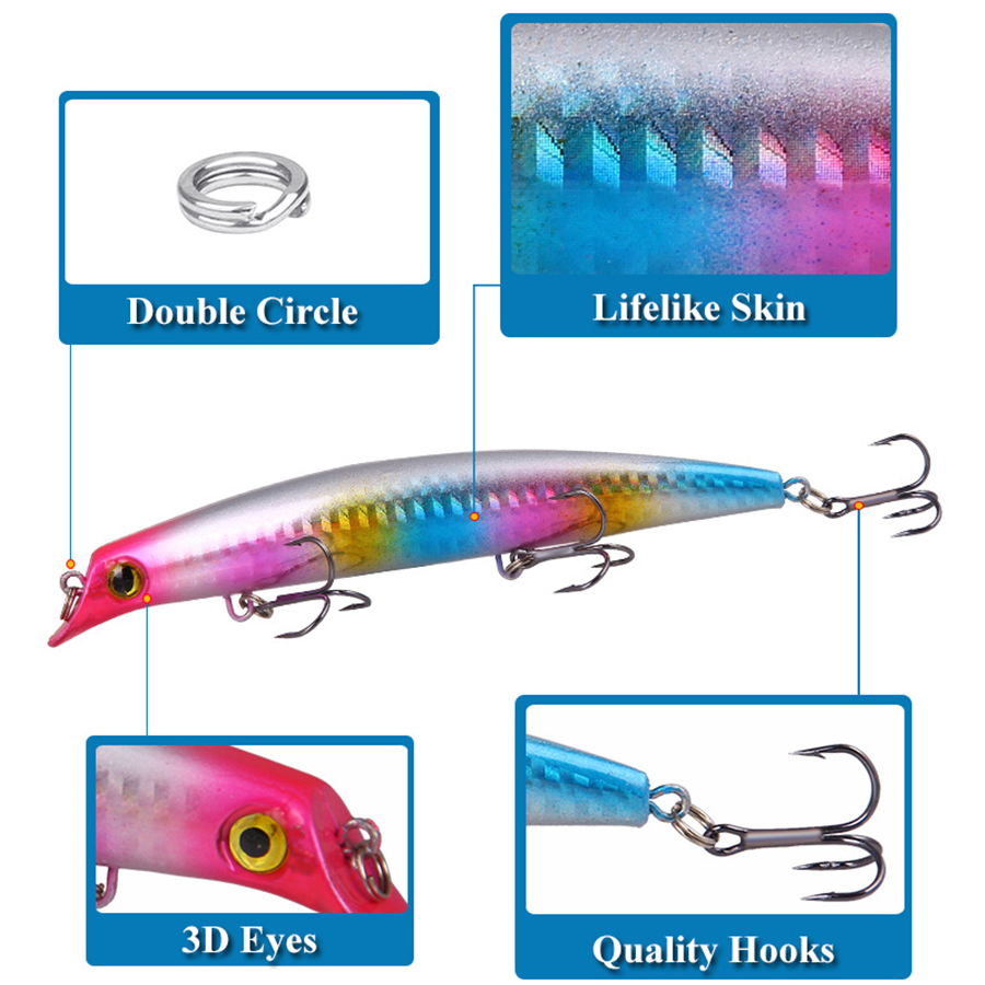 6pcs Crankbaits Fishing Lures  - Fishing Lure Crankbait บทวิจารณ์และราคา