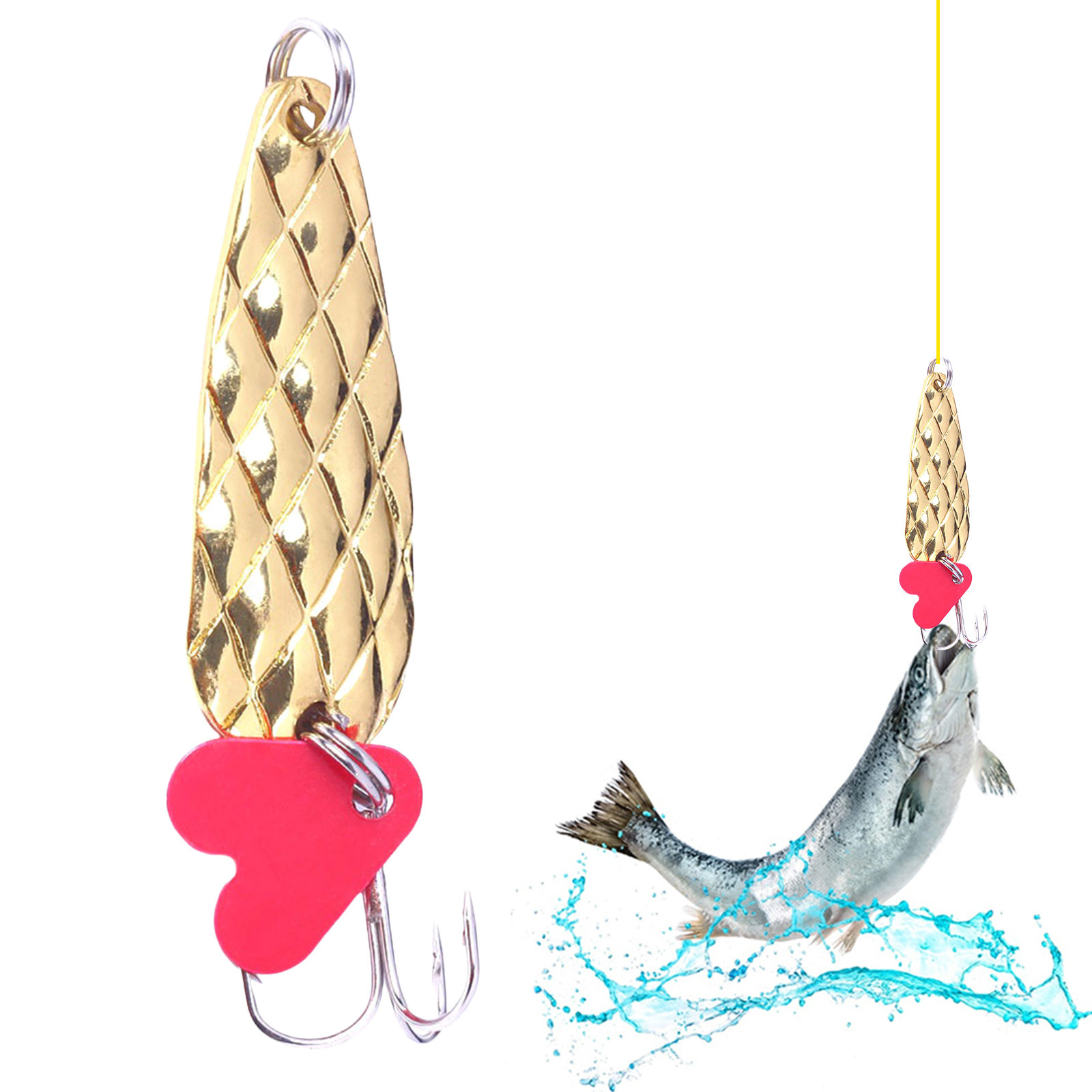 Metal Spoons Fishing Lures 9g  - Fishing Lure Spoon บทวิจารณ์และราคา