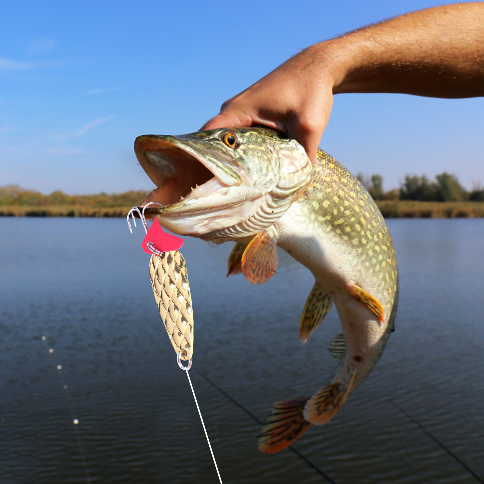 Metal Spoons Fishing Lures 9g  - Fishing Lure Spoon บทวิจารณ์และราคา