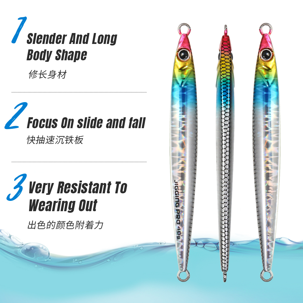 JIGGING PRO 40g 60g Slide Stic - Fishing Lure Buzzbait บทวิจารณ์และราคา