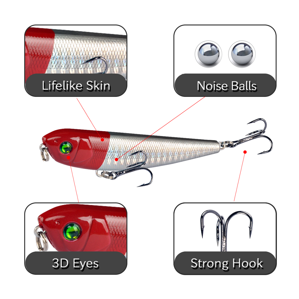 LINGYUE 1PCS Hard Pencil Fishi - Fishing Lure Crankbait บทวิจารณ์และราคา