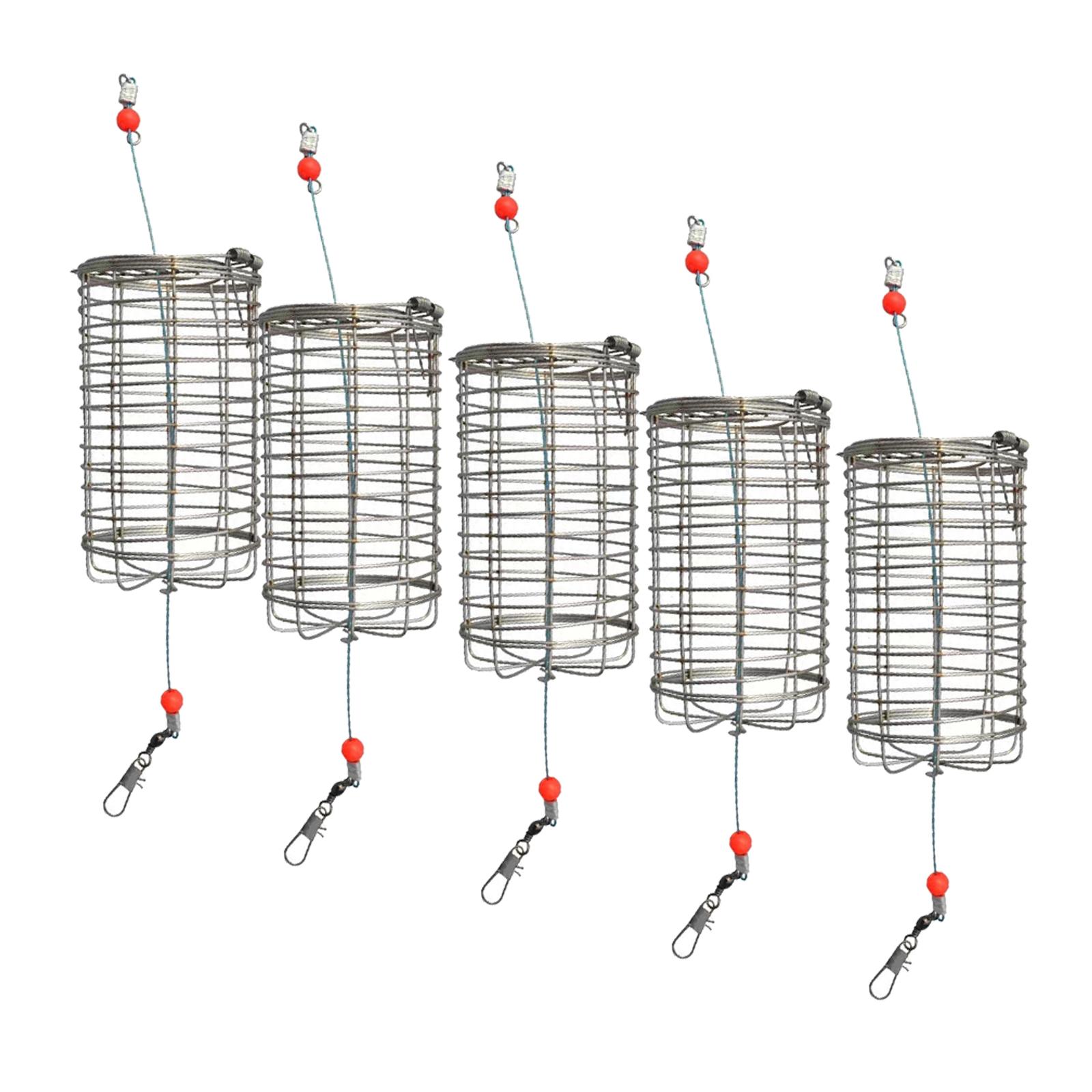 5x Solid Fishing Feeder Cage T - Fishing Lure Box บทวิจารณ์และราคา