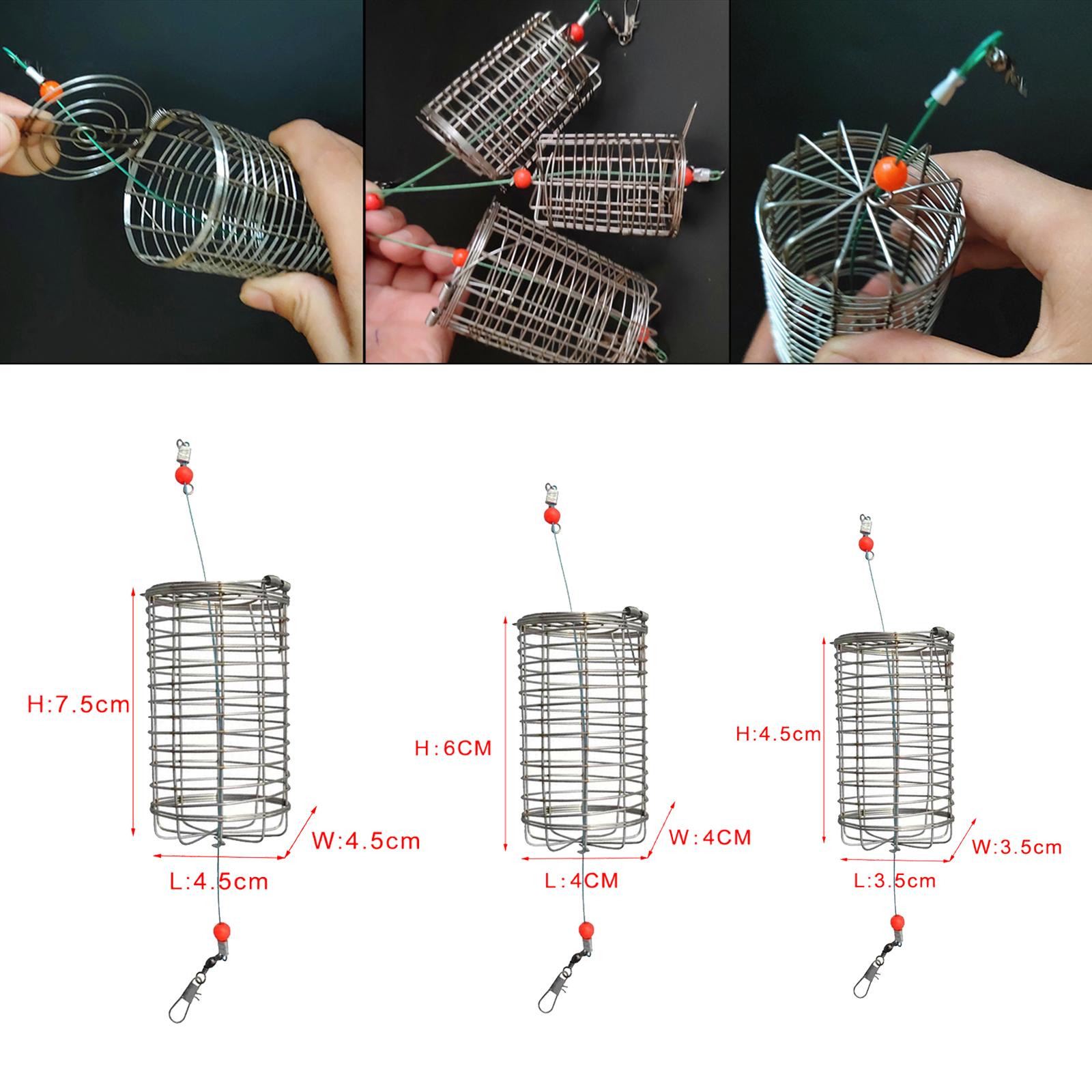 5x Solid Fishing Feeder Cage T - Fishing Lure Box บทวิจารณ์และราคา