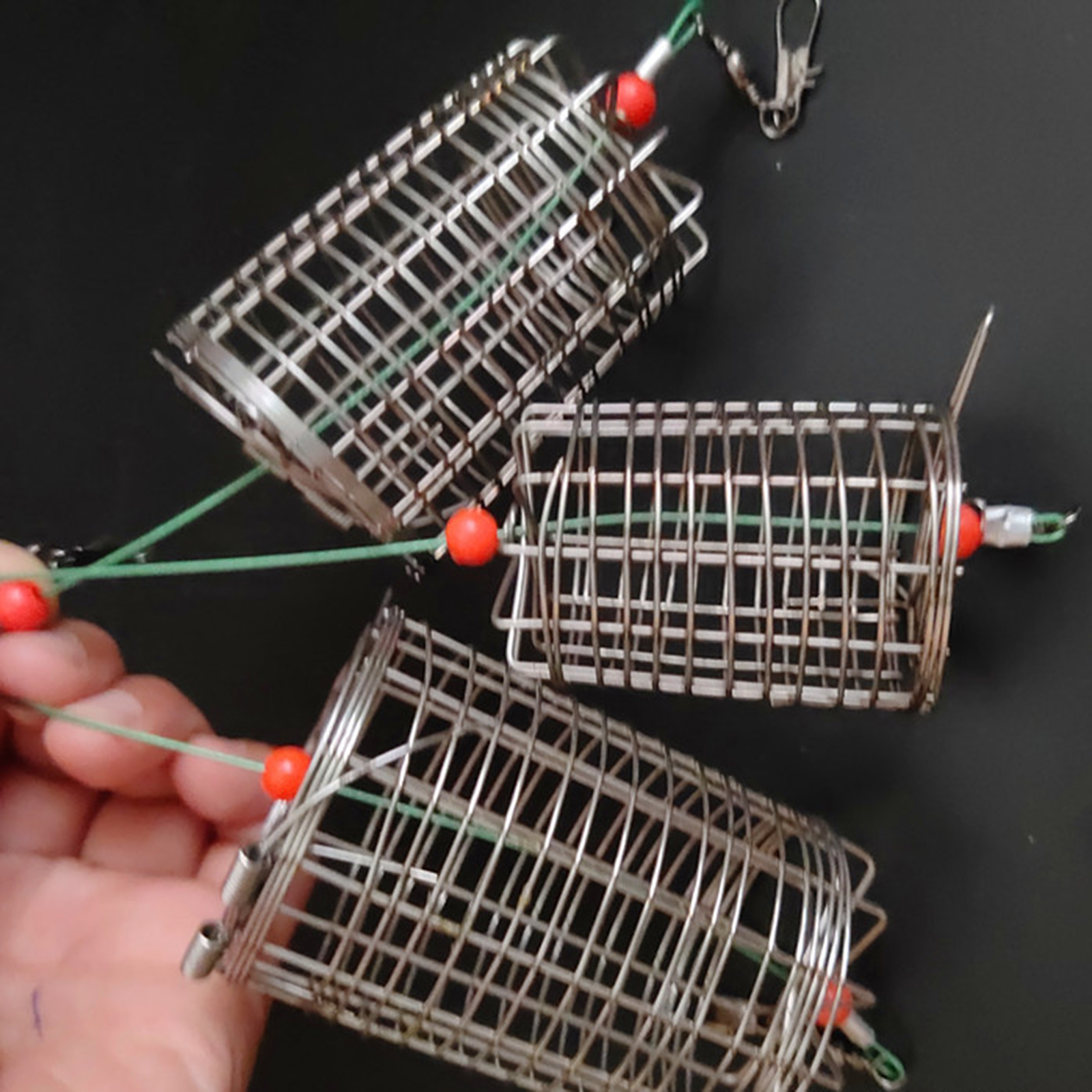 5x Solid Fishing Feeder Cage T - Fishing Lure Box บทวิจารณ์และราคา