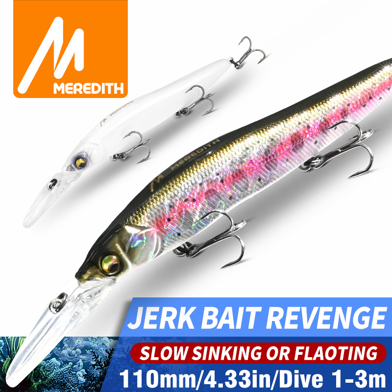 MEREDITH Minnow Wobbler Fishin - Fishing Lure Jerkbait บทวิจารณ์และราคา