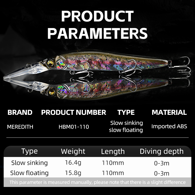 MEREDITH Minnow Wobbler Fishin - Fishing Lure Jerkbait บทวิจารณ์และราคา