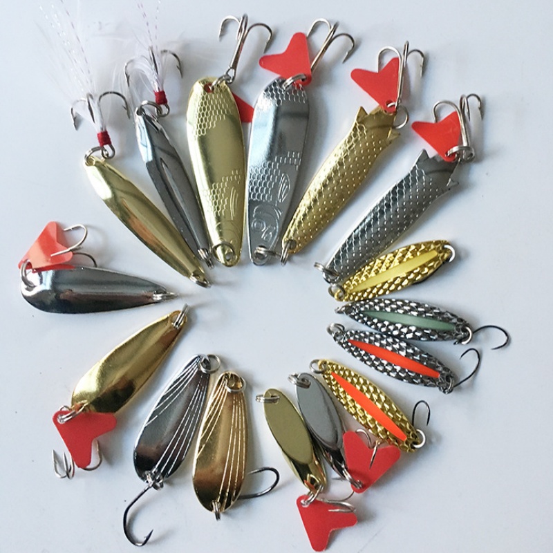 Fishing Lure Kit 16 Pcs Sets T - Fishing Lure Spinnerbait บทวิจารณ์และราคา