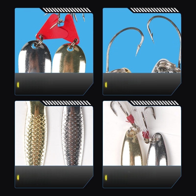 Fishing Lure Kit 16 Pcs Sets T - Fishing Lure Spinnerbait บทวิจารณ์และราคา