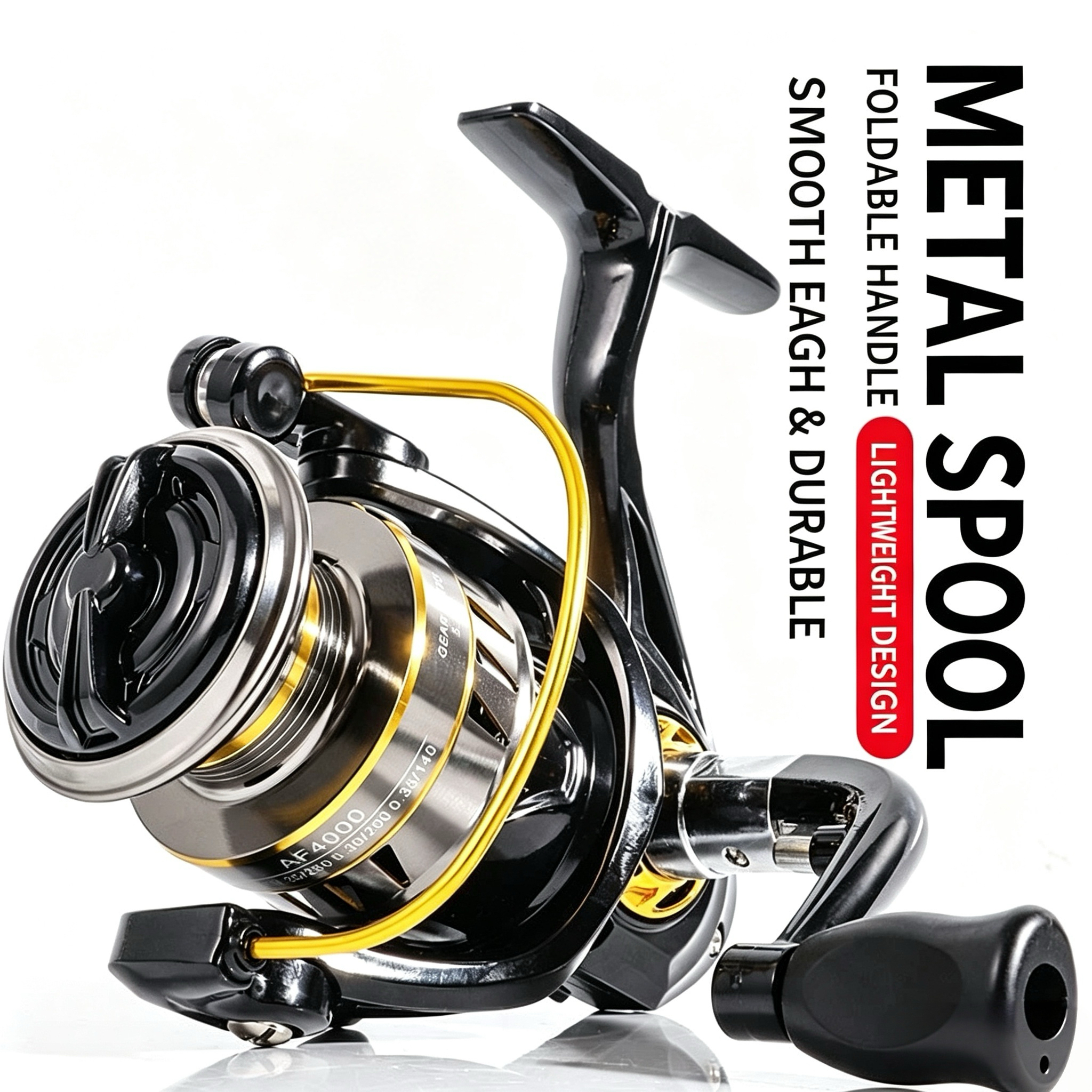 Full Metal Spinning Reel, Long - Fishing Lure Accessories บทวิจารณ์และราคา