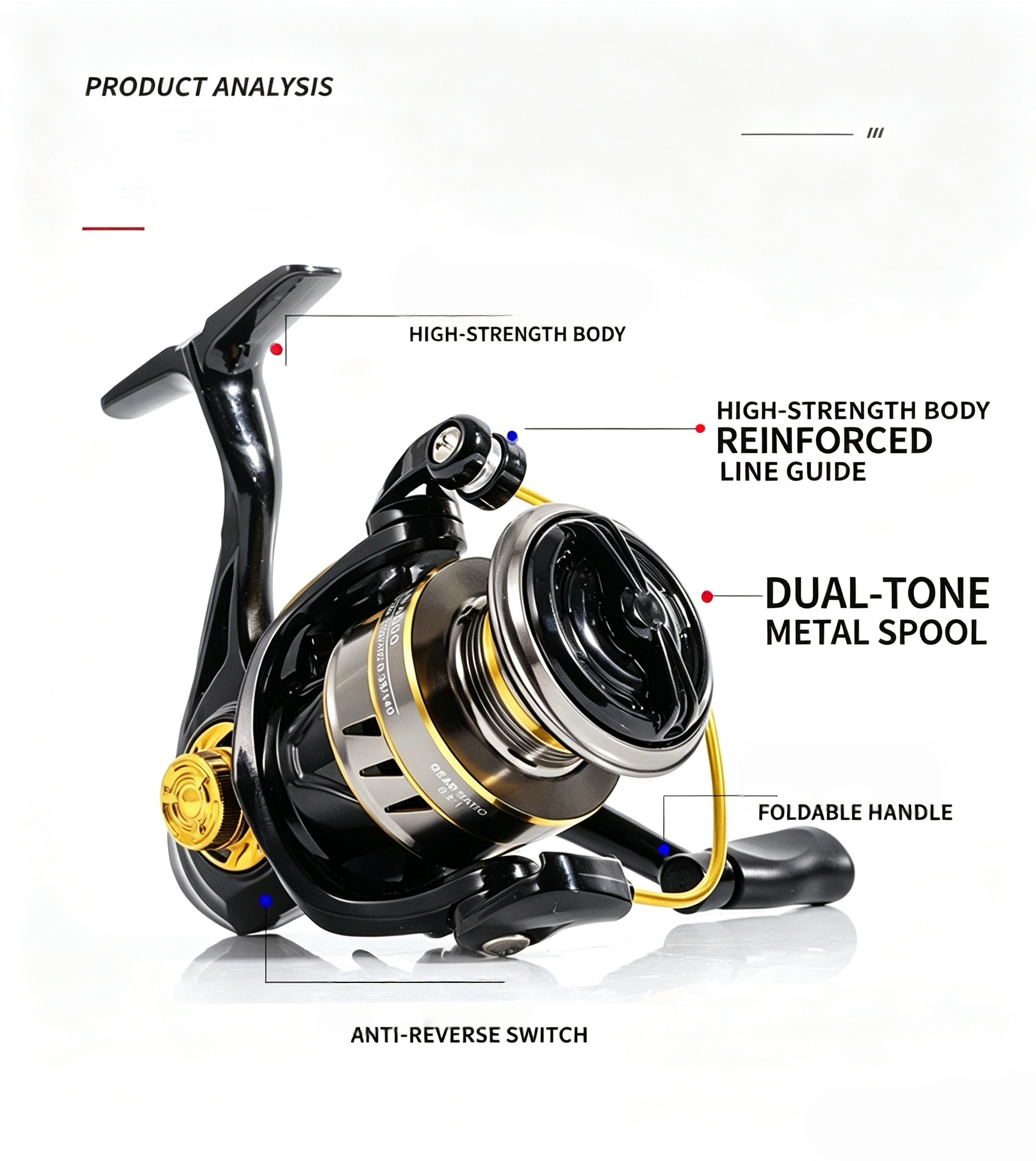 Full Metal Spinning Reel, Long - Fishing Lure Accessories บทวิจารณ์และราคา