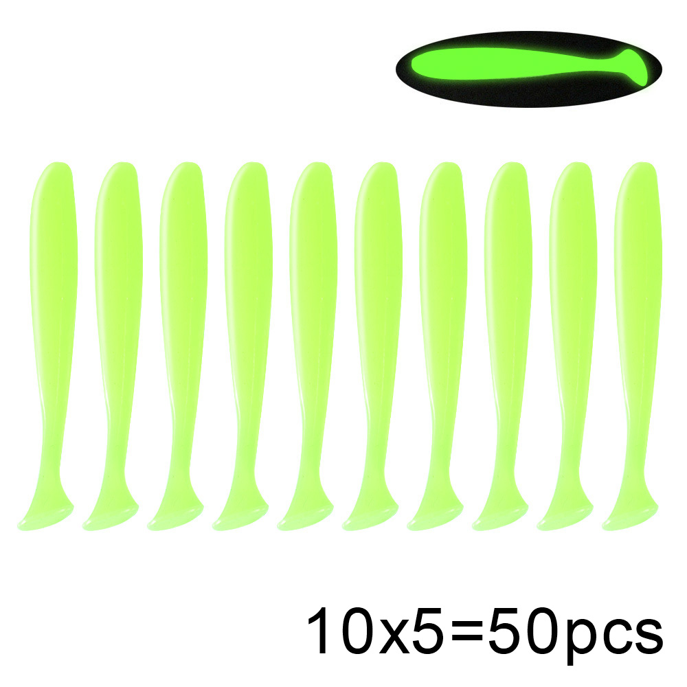 QXO 50 Pcs/Lot Swimbait Soft L - Fishing Lure Soft Plastic บทวิจารณ์และราคา