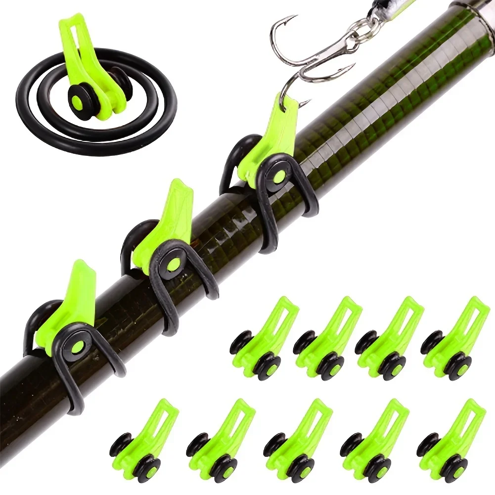 10pcs/lot Fishing Rod Pole Hoo - Fishing Lure Jig บทวิจารณ์และราคา