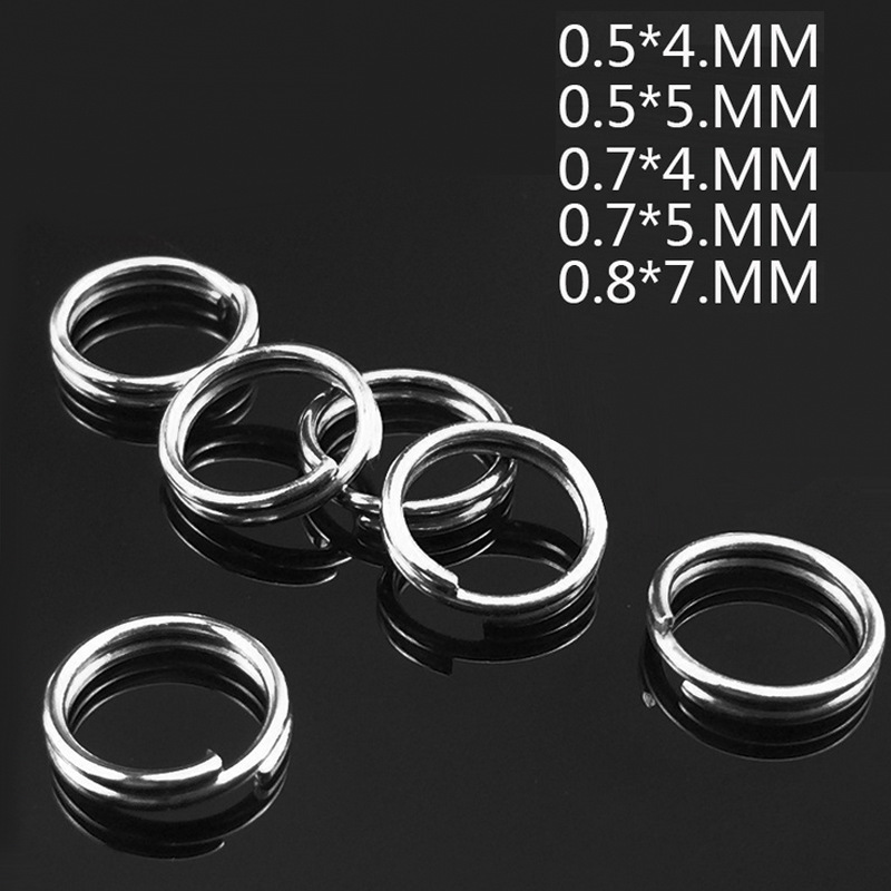 100pcs/lot Fishing Split Rings - Fishing Lure Accessories บทวิจารณ์และราคา