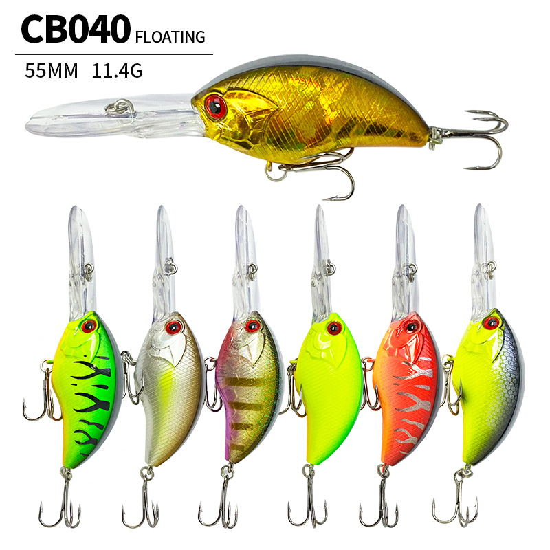 55MM 11.4G Crankbait Fishing L - Fishing Lure Jerkbait บทวิจารณ์และราคา