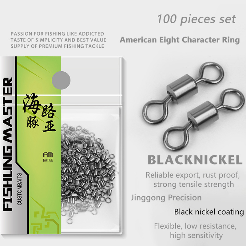 ★▲100Pcs Fishing Swivels Stain - Fishing Lure Kit บทวิจารณ์และราคา