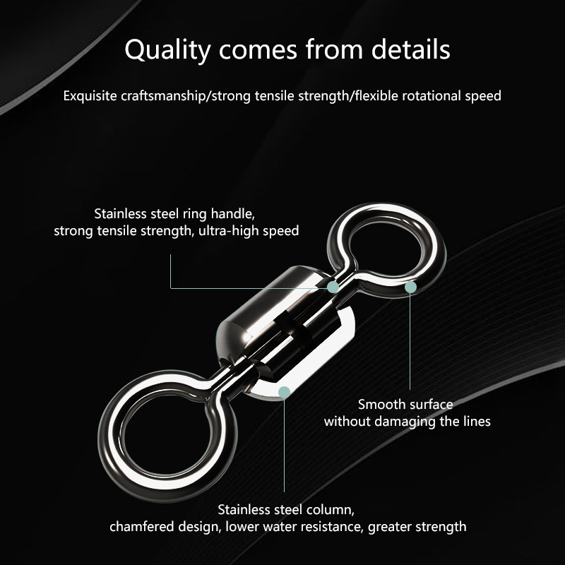 ★▲100Pcs Fishing Swivels Stain - Fishing Lure Kit บทวิจารณ์และราคา
