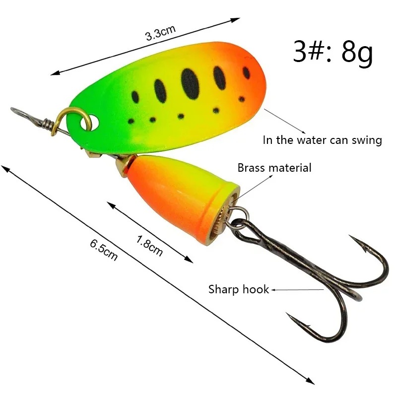 Fishing Spinner Lure 8g Metal  - Fishing Lure Blade Bait บทวิจารณ์และราคา