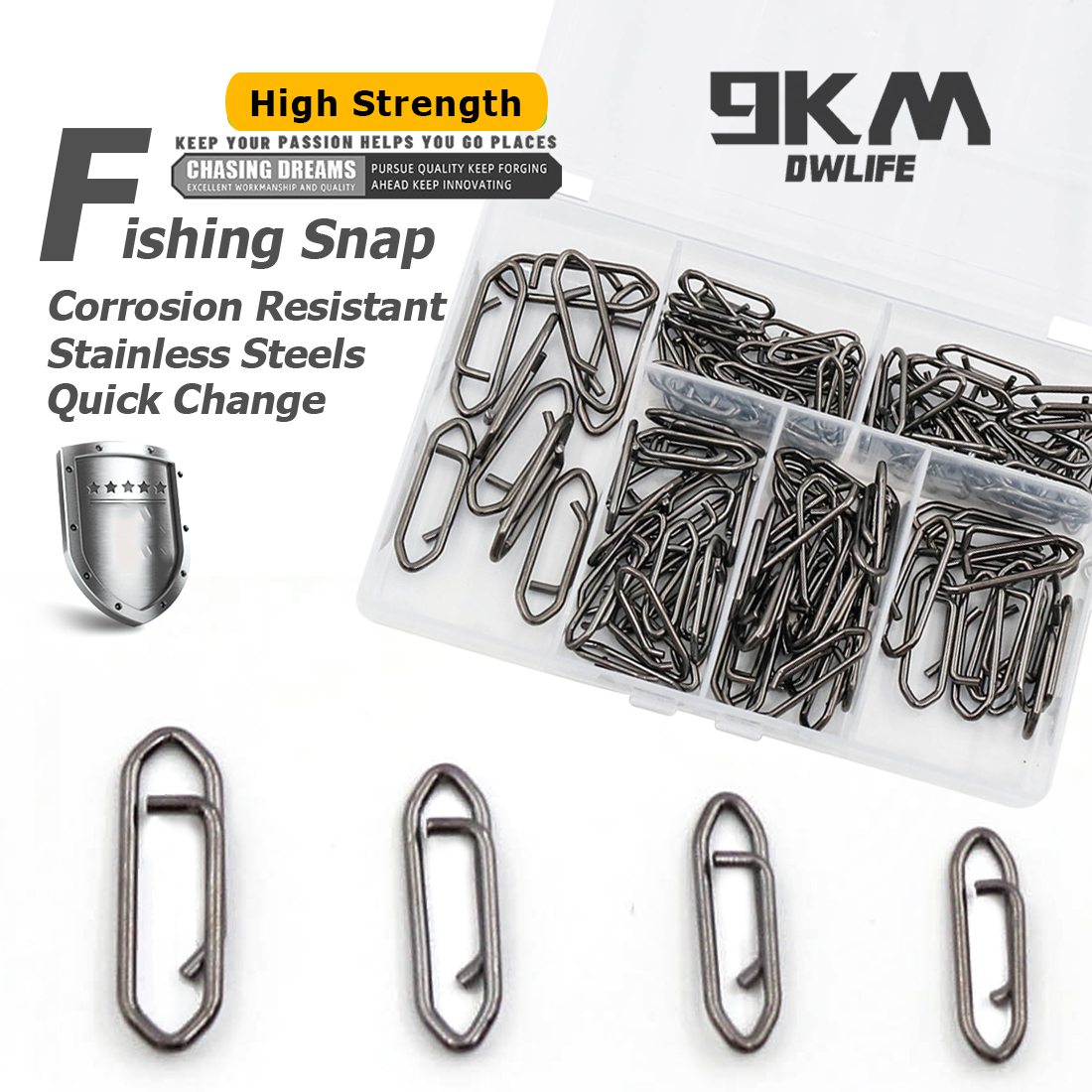9KM Fishing Snap Kit 110pcs St - Fishing Lure Kit บทวิจารณ์และราคา
