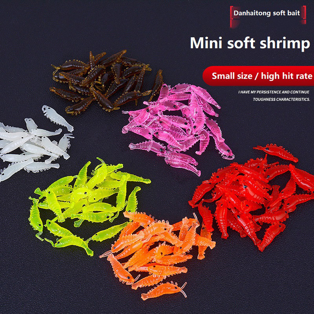 10-50pcs/lot Shrimp Bait Soft  - Fishing Lure Soft Plastic บทวิจารณ์และราคา
