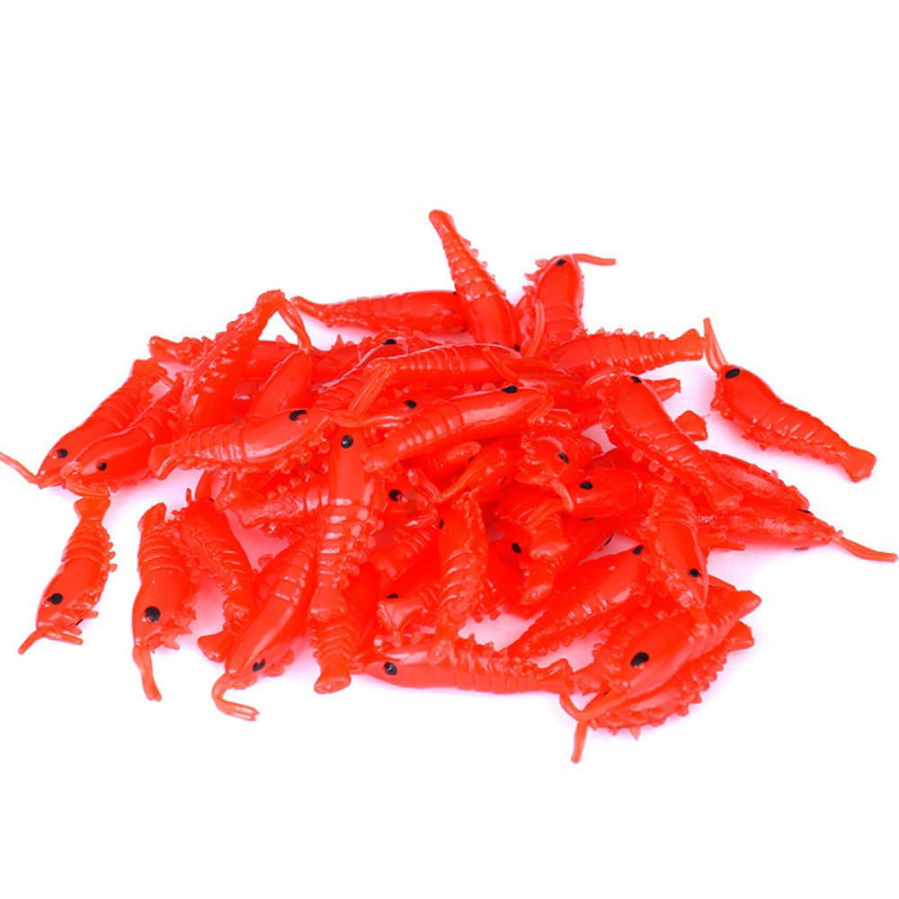10-50pcs/lot Shrimp Bait Soft  - Fishing Lure Soft Plastic บทวิจารณ์และราคา