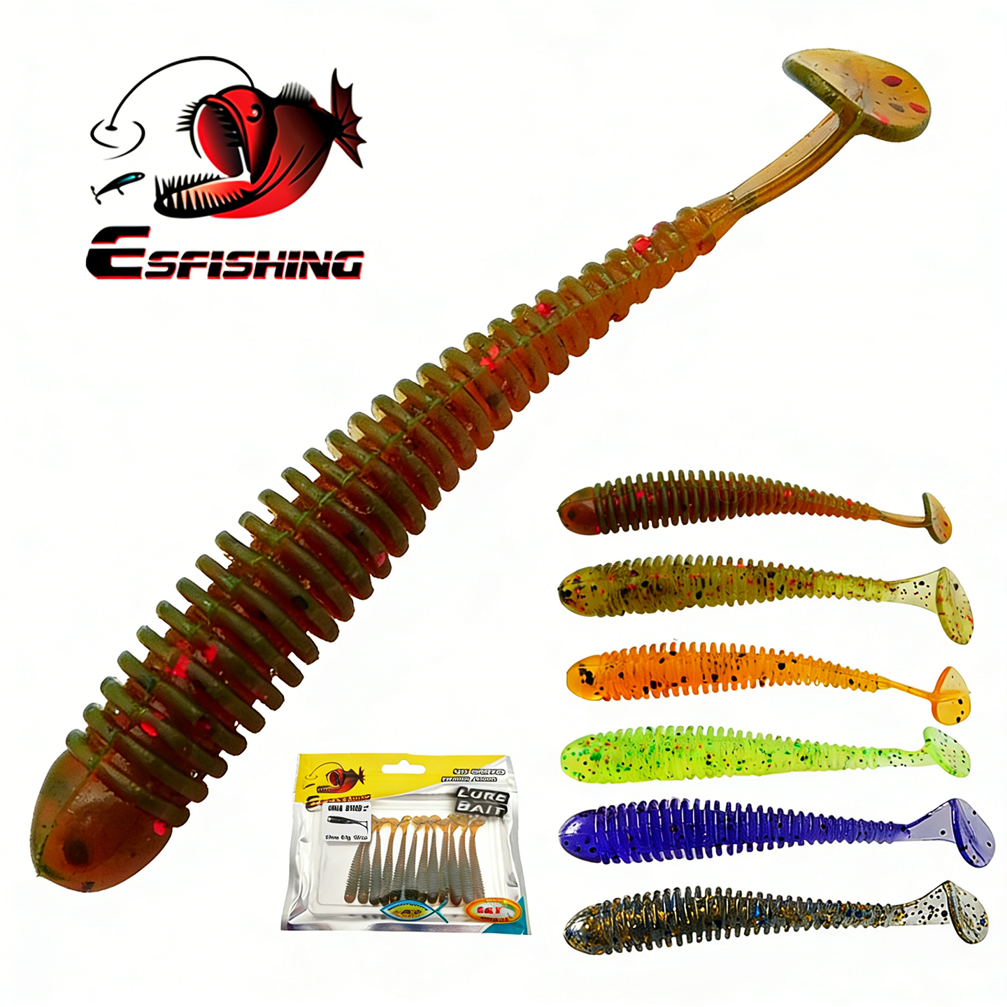 ESFISHING Swing Impact Ring Sh - Fishing Lure Soft Plastic บทวิจารณ์และราคา